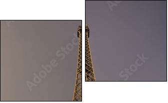 Eiffelturm in Paris - Two-piece canvas print, Diptych