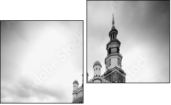 old town hall in Poznan - Two-piece canvas print, Diptych
