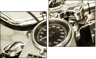 Motorcycle - Two-piece canvas print, Diptych