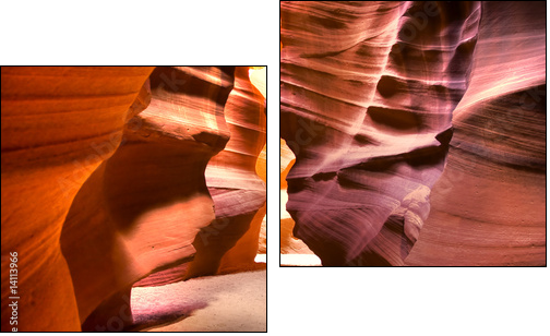 Canyon - Two-piece canvas print, Diptych