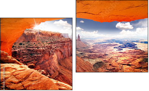 Heavenly view of world - Two-piece canvas print, Diptych