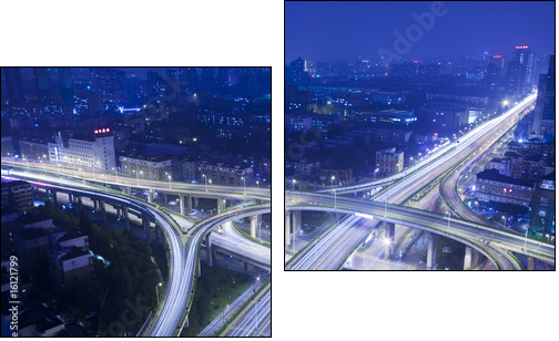 traffic - Two-piece canvas print, Diptych