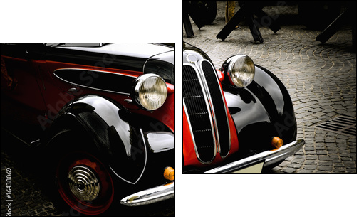vintage car - Two-piece canvas print, Diptych