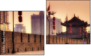 Xi'an / Xian (China) - Cityscape - Two-piece canvas print, Diptych
