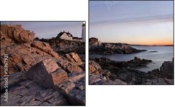The Portland Head Light - Two-piece canvas print, Diptych