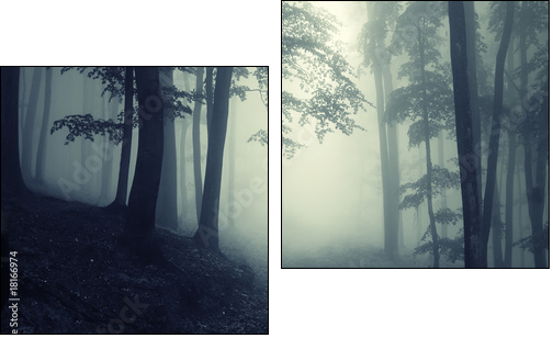 Forest - Two-piece canvas print, Diptych