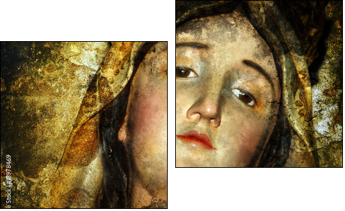 virgin maria - Two-piece canvas print, Diptych