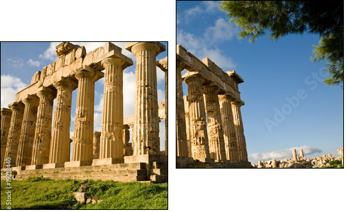 Temple of Hera, Selinunte, Sicily - Two-piece canvas print, Diptych