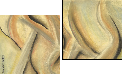 Dancing In Space - Two-piece canvas print, Diptych