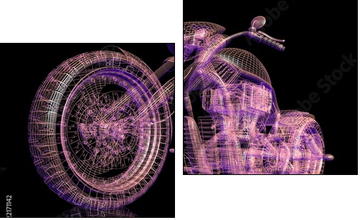 picture of  bike. - Two-piece canvas print, Diptych