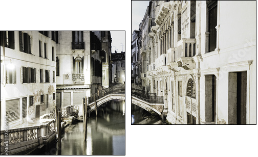 venice at night - Two-piece canvas print, Diptych