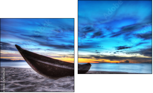 Boat - Two-piece canvas print, Diptych