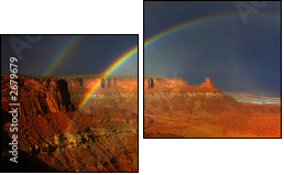 rainbows of canyonlands - Two-piece canvas print, Diptych