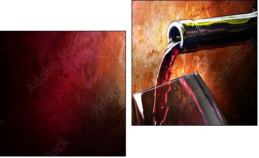 Wine - Two-piece canvas print, Diptych