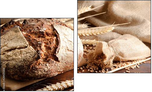 Traditional bread - Two-piece canvas print, Diptych