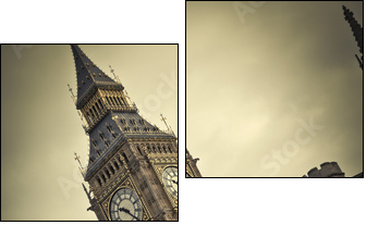 Big Ben, London - Two-piece canvas print, Diptych