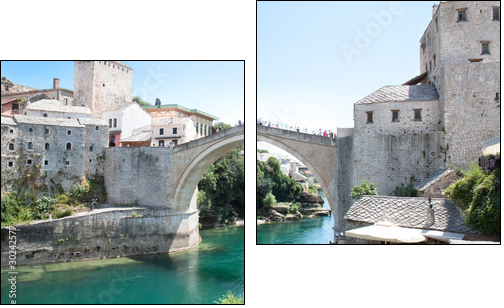 Old bridge - Mosta - Two-piece canvas print, Diptych