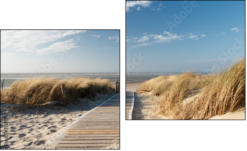 Nordsee Strand auf Langeoog - Two-piece canvas print, Diptych