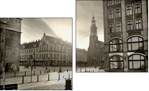 photo of a beautiful city - Two-piece canvas print, Diptych