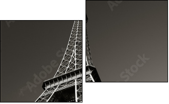 the eiffel tower - Two-piece canvas print, Diptych