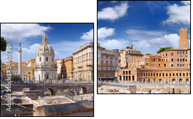 Roman forum in Rome, Italy. - Two-piece canvas print, Diptych