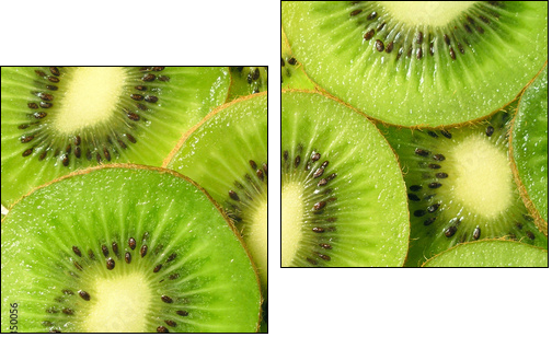 kiwi fruit - Two-piece canvas print, Diptych