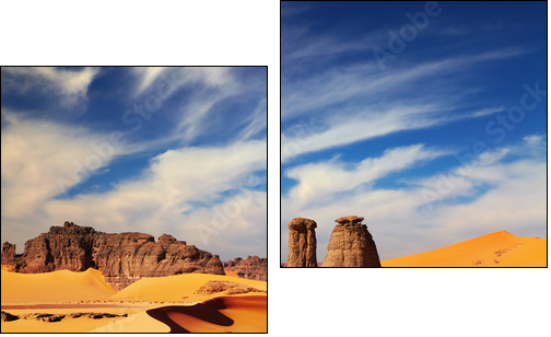 Sahara Desert, Algeria - Two-piece canvas print, Diptych