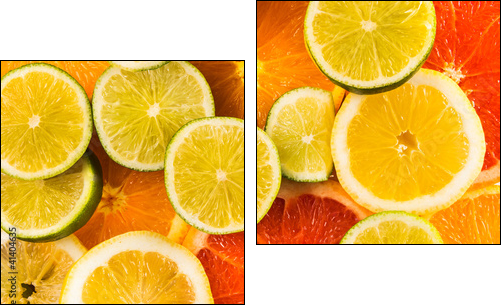 Concept fruits - Two-piece canvas print, Diptych
