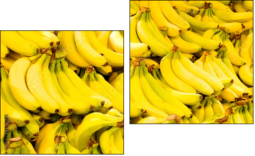 Bananas close up - Two-piece canvas print, Diptych