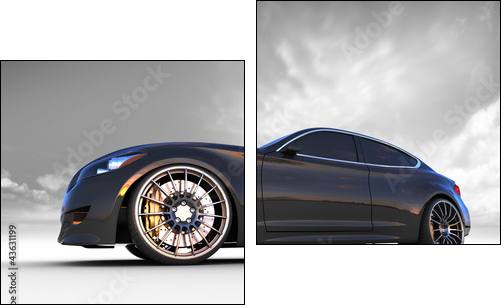 Sport Coupe prototype - Two-piece canvas print, Diptych