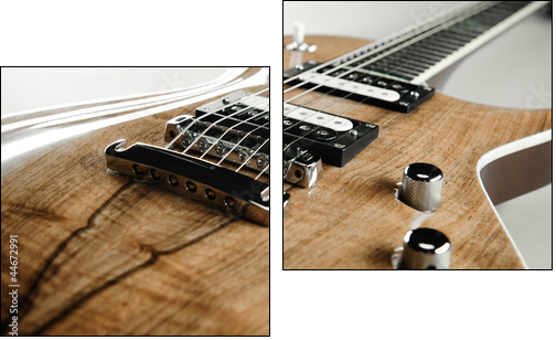 Electric guitar close-up - Two-piece canvas print, Diptych