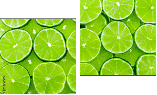 lime background - Two-piece canvas print, Diptych