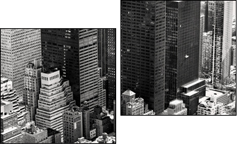 Manhattan, New York City. USA. - Two-piece canvas print, Diptych