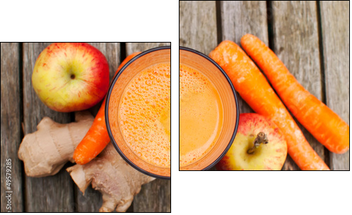 healthy juice - Two-piece canvas print, Diptych