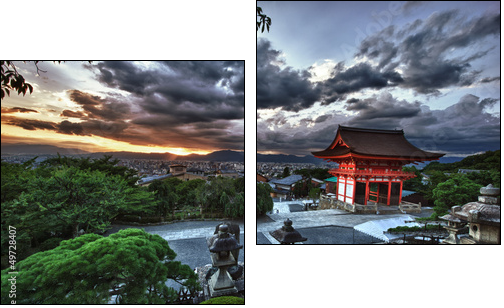 Kyoto - Two-piece canvas print, Diptych
