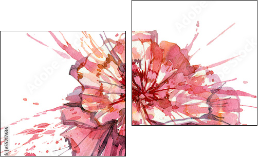flower - Two-piece canvas print, Diptych