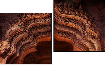 Old temple in India - Two-piece canvas print, Diptych