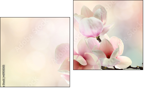 magnolia - Two-piece canvas print, Diptych