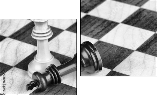 Chess - Two-piece canvas print, Diptych