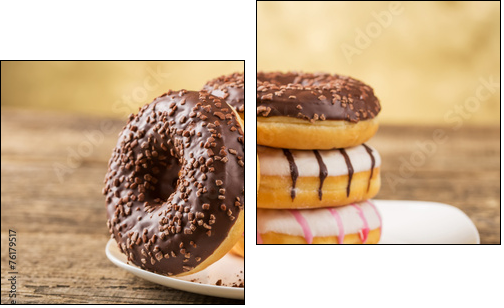 sweet donut - Two-piece canvas print, Diptych