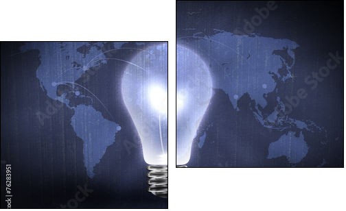 Global business - Two-piece canvas print, Diptych