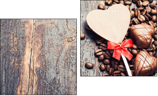 Coffee and chocolate - Two-piece canvas print, Diptych