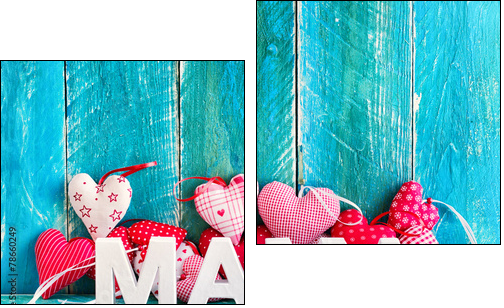Mama Muttertagskarte - Two-piece canvas print, Diptych