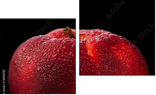 Red apple - Two-piece canvas print, Diptych