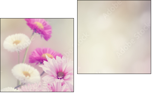 Flowers In The Garden - Two-piece canvas print, Diptych