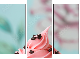 Cupcake - Three-piece canvas print, Triptych