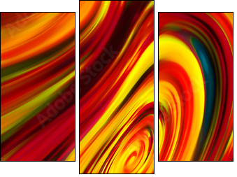 Abstraction - Three-piece canvas print, Triptych
