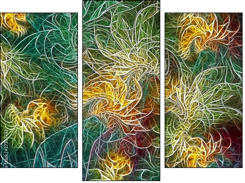 Draroda - Three-piece canvas print, Triptych