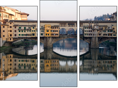 Ponte Vecchio a Firenze - Three-piece canvas print, Triptych