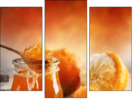Homemade Orange Jam - Three-piece canvas print, Triptych